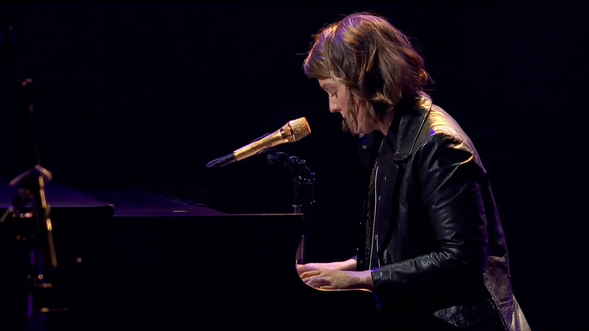 Brandi Carlile playing solo at the piano